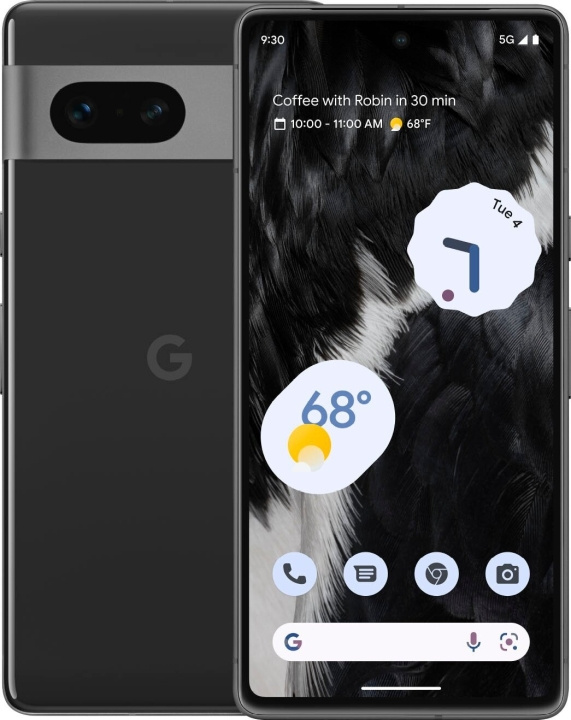 Google Pixel 7 5G -puhelin, 128/8 Gt, Obsidian i gruppen SMARTTELEFON & NETTBRETT / Mobiltelefoner & smartphones hos TP E-commerce Nordic AB (C46957)