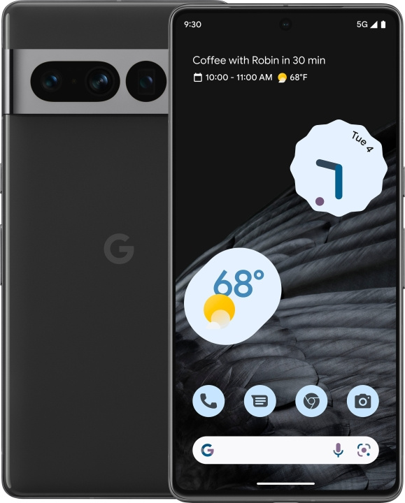 Google Pixel 7 Pro 5G-telefon, 128/12 GB, Obsidian i gruppen SMARTTELEFON & NETTBRETT / Mobiltelefoner & smartphones hos TP E-commerce Nordic AB (C46958)