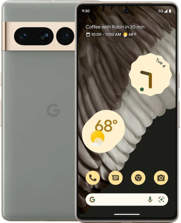 Google Pixel 7 Pro 5G-telefon, 128/12 GB, Hazel i gruppen SMARTTELEFON & NETTBRETT / Mobiltelefoner & smartphones hos TP E-commerce Nordic AB (C46959)