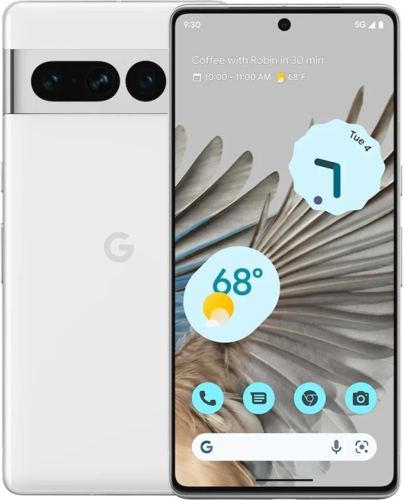 Google Pixel 7 Pro 5G -puhelin, 128/12 Gt, Snow i gruppen SMARTTELEFON & NETTBRETT / Mobiltelefoner & smartphones hos TP E-commerce Nordic AB (C46960)