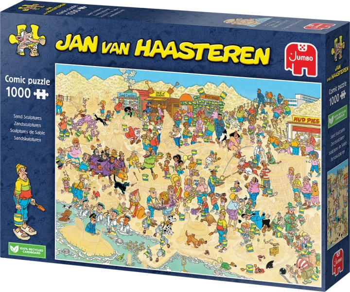 Jan Van Haasteren, Sand Sculptures puslespill, 1000 brikker i gruppen SPORT, FRITID & HOBBY / Hobby / Puslespill hos TP E-commerce Nordic AB (C46987)