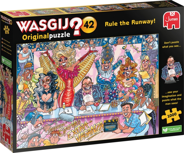 Wasgij Original 42, Rule The Runway! -mystisk pussel, 1000 bitar i gruppen LEKER, BARN OG BABY / Leker / Puslespill hos TP E-commerce Nordic AB (C47027)