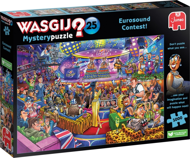 Wasgij Mystery 25, Eurosong-konkurransen - puslespill, 1000 brikker i gruppen SPORT, FRITID & HOBBY / Hobby / Puslespill hos TP E-commerce Nordic AB (C47029)