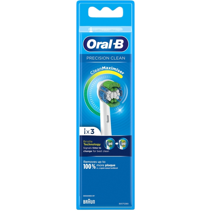 Oral B Borsthuvud Precision Clean 3st i gruppen HELSE OG SKJØNNHET / Munnpleie / Elektriske tannbørster tilbehør hos TP E-commerce Nordic AB (C47127)
