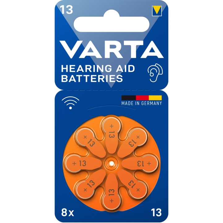 Varta Høreapparatbatteri 13 / A13 / PR48 8-pakning i gruppen Elektronikk / Batterier & Ladere / Batterier / Høreapparatbatterier hos TP E-commerce Nordic AB (C47132)