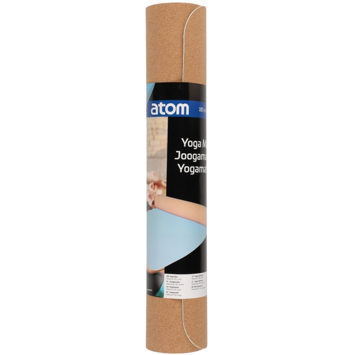 Atom Yogamatta Kork 4 mm i gruppen SPORT, FRITID & HOBBY / Treningsutstyr / Yogautstyr hos TP E-commerce Nordic AB (C47140)