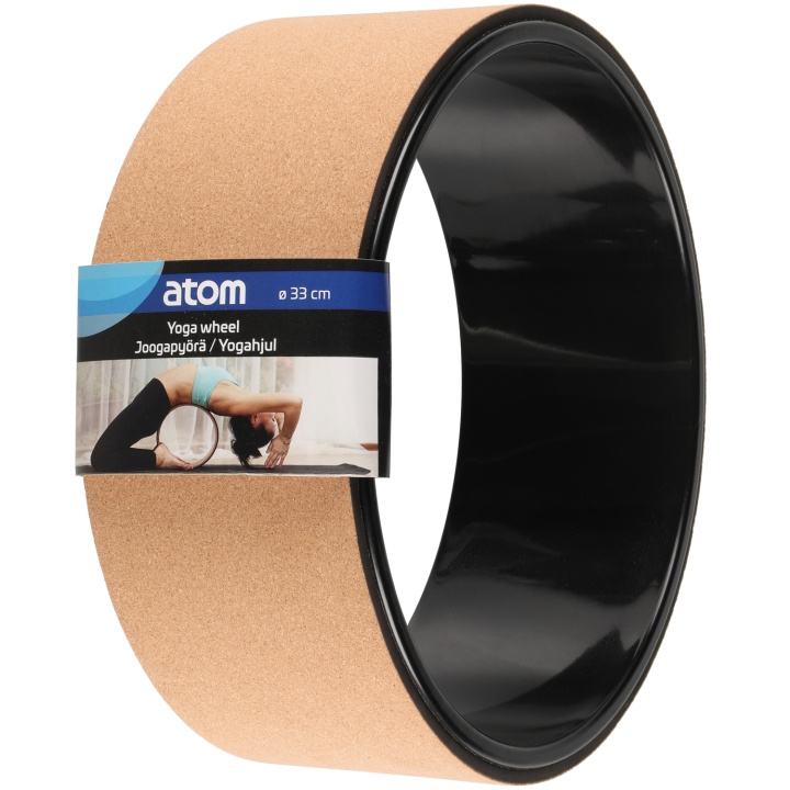 Atom Yoga Wheel Cork 33 cm i gruppen SPORT, FRITID & HOBBY / Treningsutstyr / Yogautstyr hos TP E-commerce Nordic AB (C47142)