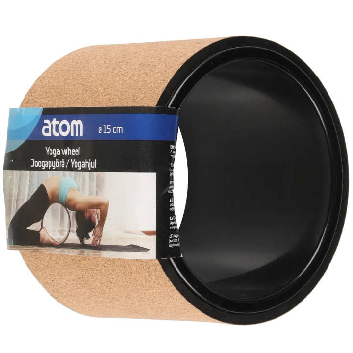 Atom Yoga Wheel Cork 15 cm i gruppen SPORT, FRITID & HOBBY / Treningsutstyr / Yogautstyr hos TP E-commerce Nordic AB (C47144)