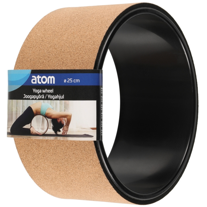 Atom Yoga Wheel Cork 25 cm i gruppen SPORT, FRITID & HOBBY / Treningsutstyr / Yogautstyr hos TP E-commerce Nordic AB (C47146)