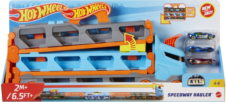 Hot Wheels City Speedway Hauler Truck i gruppen LEKER, BARN OG BABY / Leker / Leksaker hos TP E-commerce Nordic AB (C47188)