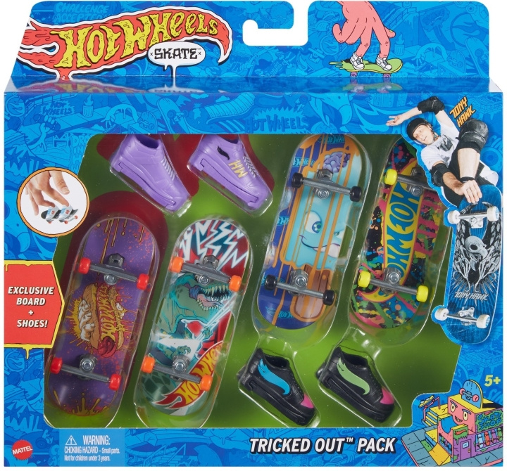 Hot Wheels Skate Grip Board & Shoe - fingerbrett, 4 stk i gruppen LEKER, BARN OG BABY / Leker / Actionspill hos TP E-commerce Nordic AB (C47260)