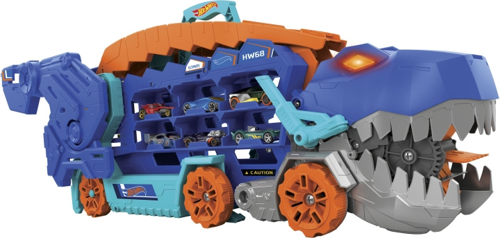 Hot Wheels City Ultimate Hauler - T-Rex biltransportør i gruppen LEKER, BARN OG BABY / Leker / Lekebiler hos TP E-commerce Nordic AB (C47264)