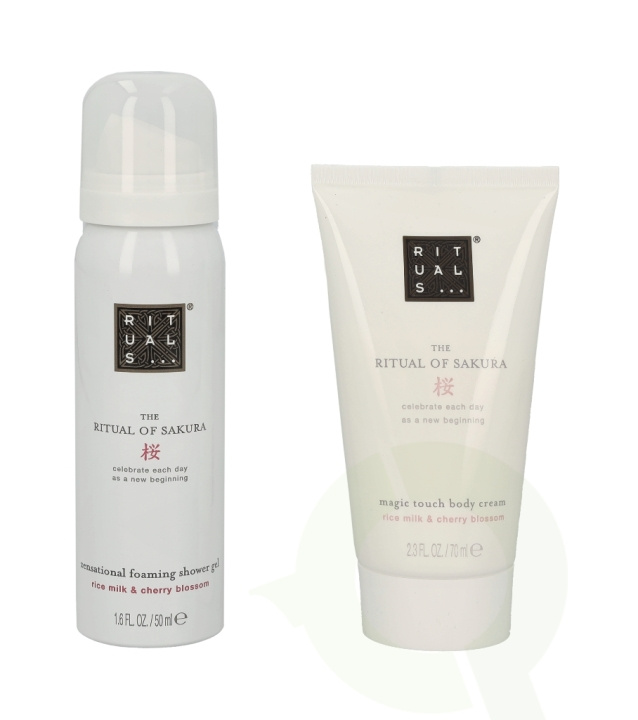 Rituals Sakura Set 120 ml Foaming Shower Gel 50ml/Body Cream 70ml i gruppen HELSE OG SKJØNNHET / Gavesett / Gavesett for henne hos TP E-commerce Nordic AB (C47446)