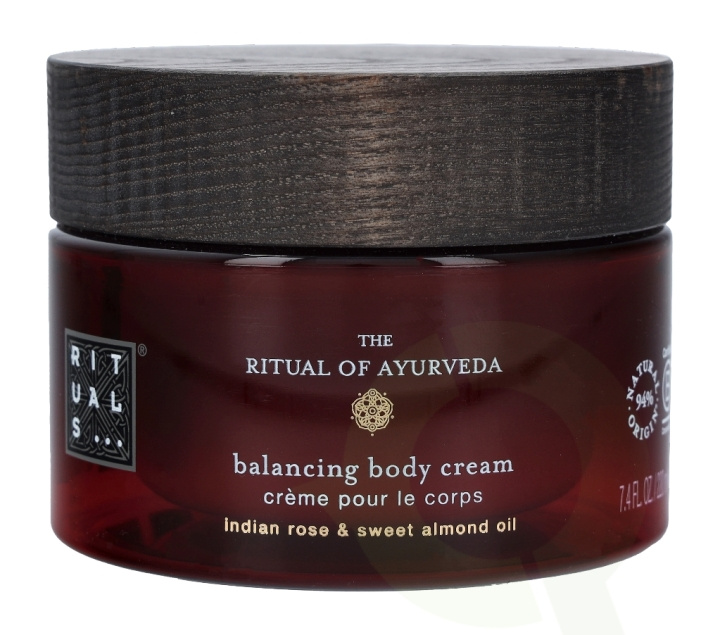 Rituals Ayurveda Balancing Body Cream 220 ml Indian Rose & Sweet Almond Oil i gruppen HELSE OG SKJØNNHET / Hudpleie / Kroppspleie / Body lotion hos TP E-commerce Nordic AB (C47454)