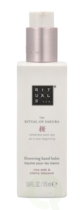 Rituals Sakura Flowering Hand Balm 175 ml Rice Milk & Cherry Blossom i gruppen HELSE OG SKJØNNHET / Manikyr/pedikyr / Håndkrem hos TP E-commerce Nordic AB (C47467)