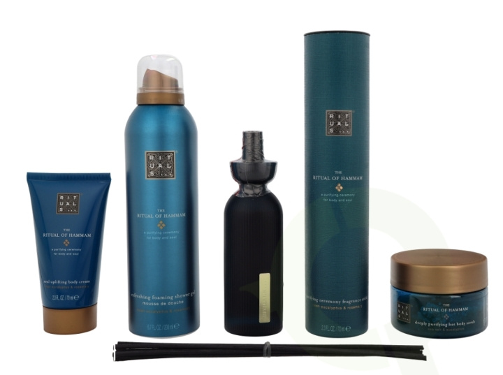Rituals Hammam Set 465 ml Foaming Shower Gel 200ml/Fragrance Stick 70ml/Body Scrub 125gr/Body Cream 70ml - Medium i gruppen HELSE OG SKJØNNHET / Gavesett / Gavesett for henne hos TP E-commerce Nordic AB (C47485)