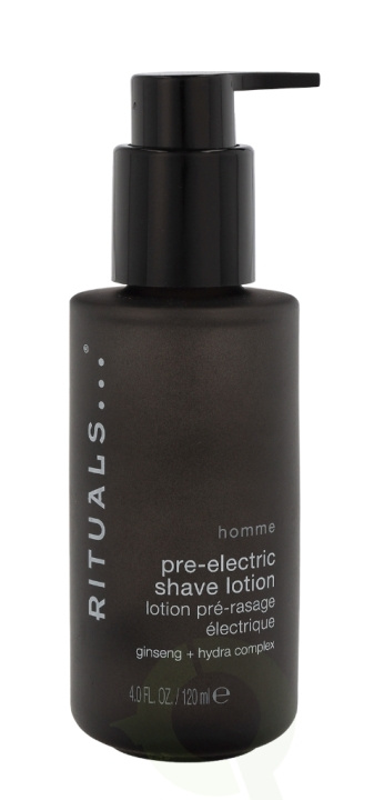 Rituals Homme Pre-Electric Shave Lotion 120 ml Ginseng + Hydra Complex i gruppen HELSE OG SKJØNNHET / Hår & styling / Barbering og trimming / Aftershave hos TP E-commerce Nordic AB (C47607)