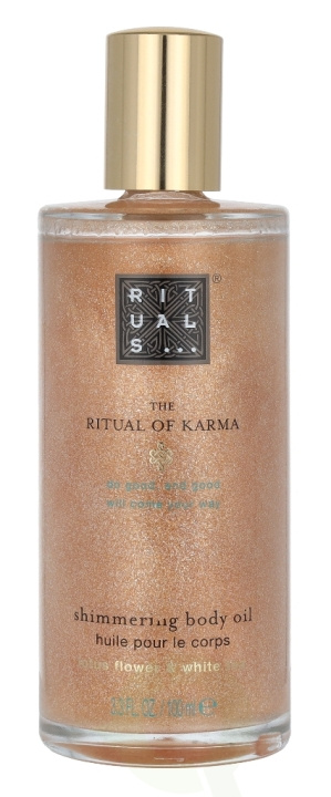 Rituals Karma Shimmering Body Oil 100 ml Lotus Flower & White Tea i gruppen HELSE OG SKJØNNHET / Hudpleie / Kroppspleie / Body lotion hos TP E-commerce Nordic AB (C47630)