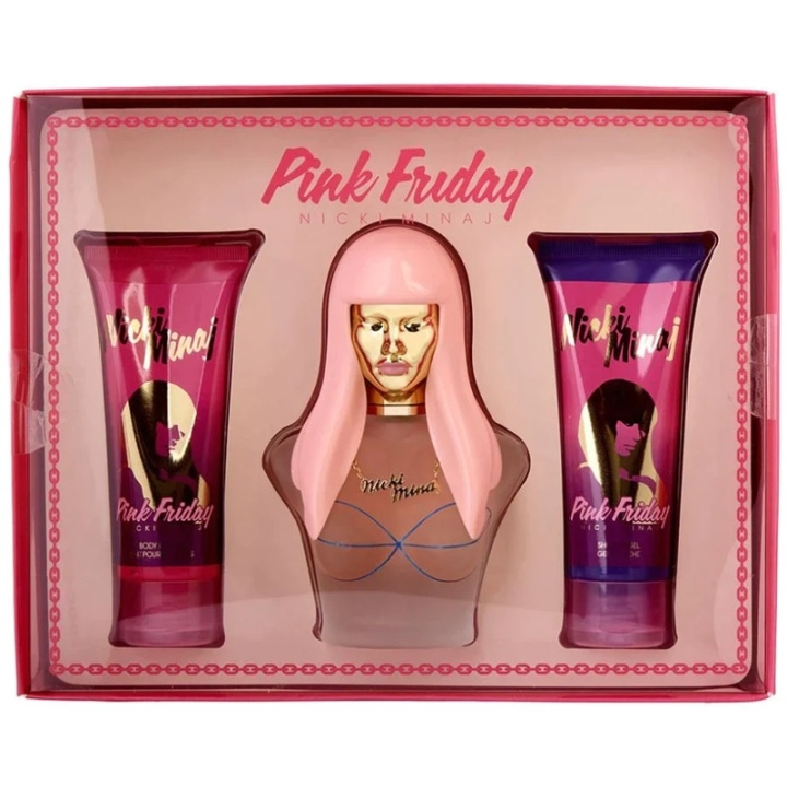 Nicki Minaj Nicki Minaj Gavesett Pink Friday Edp 100ml + Body Lotion 100ml + Shower Gel 100ml i gruppen HELSE OG SKJØNNHET / Gavesett / Gavesett for henne hos TP E-commerce Nordic AB (C47642)