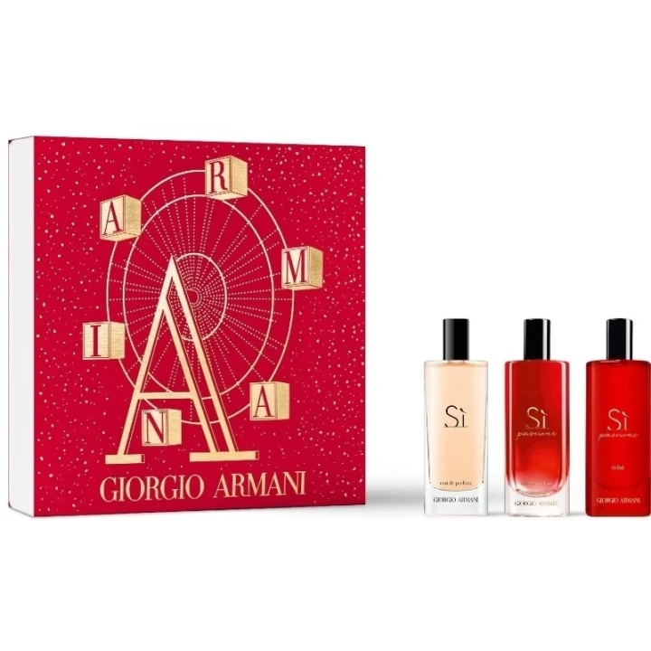 Armani Giftset Armani Si 15ml + Si Passione 15ml + Si Pasisone Eclat 15ml i gruppen HELSE OG SKJØNNHET / Gavesett / Gavesett for henne hos TP E-commerce Nordic AB (C47668)