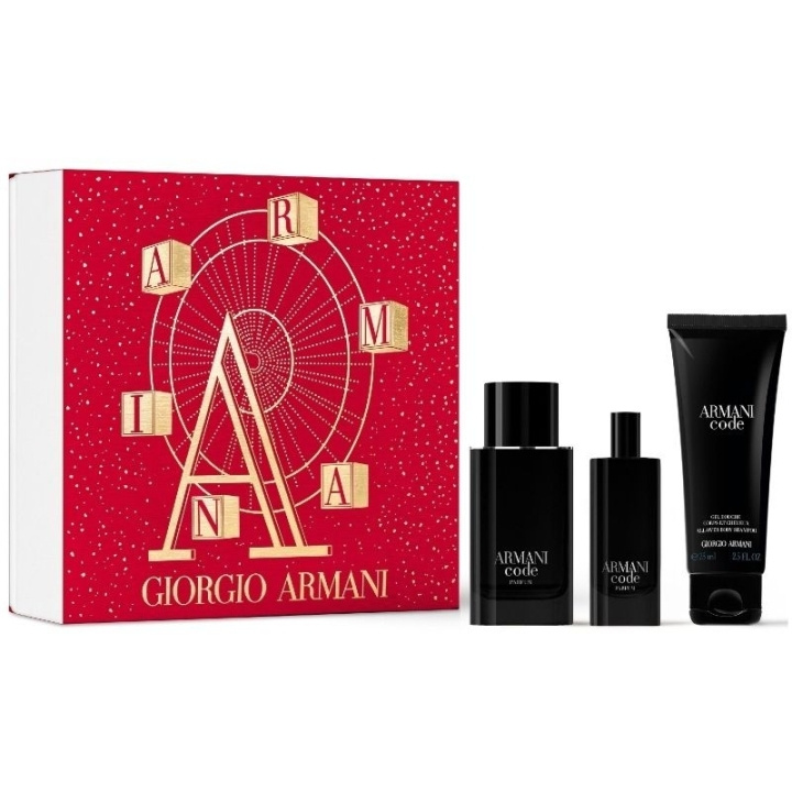 Armani Giftset Armani Code Le Parfum Edp 75ml + Edp 15ml + After Shave Balm 75ml i gruppen HELSE OG SKJØNNHET / Gavesett / Gavesett for ham hos TP E-commerce Nordic AB (C47669)