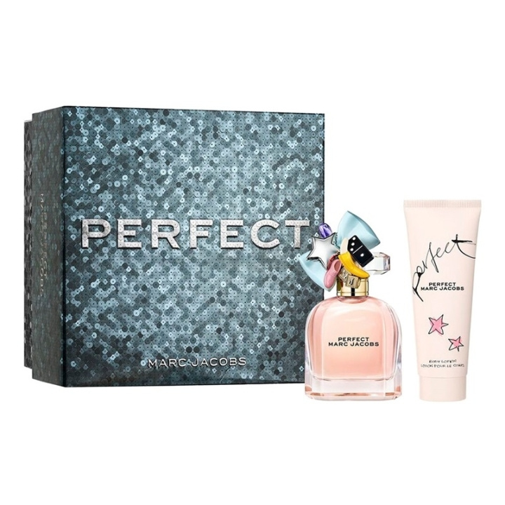 Marc Jacobs Giftset Perfect Edp 50ml + Body Lotion 75ml i gruppen HELSE OG SKJØNNHET / Gavesett / Gavesett for henne hos TP E-commerce Nordic AB (C47672)