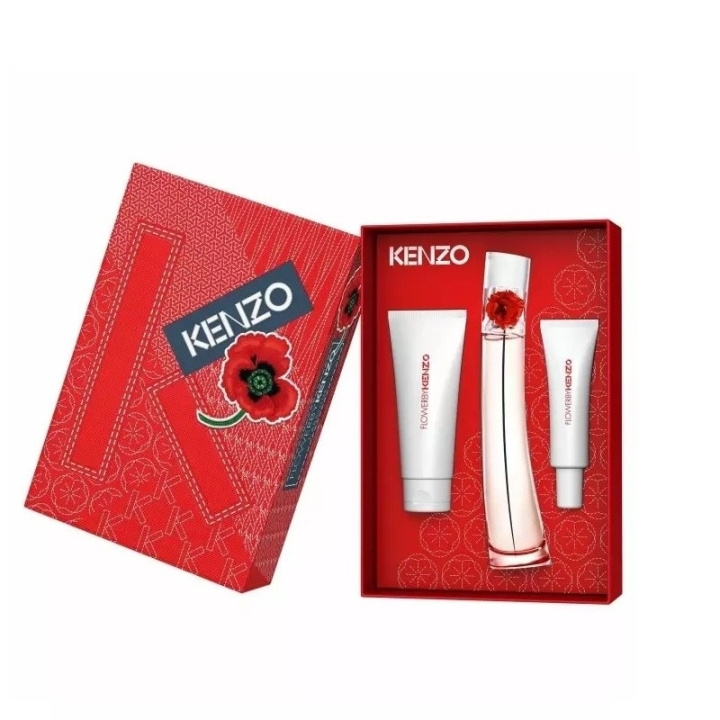 Kenzo Kenzo Kenzo Gavesett Flower By Edp 50ml + Body Lotion 75ml + Hand Cream 20ml i gruppen HELSE OG SKJØNNHET / Gavesett / Gavesett for henne hos TP E-commerce Nordic AB (C47678)