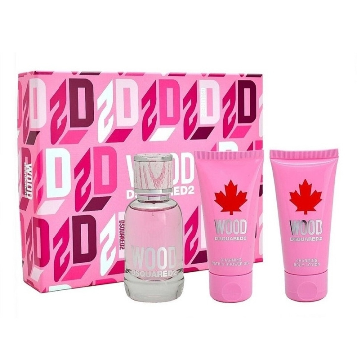 Dsquared2 Dsquared2 Gavesett Wood Pour Femme Edt 50ml + Sg 50ml + Bl 50ml i gruppen HELSE OG SKJØNNHET / Gavesett / Gavesett for henne hos TP E-commerce Nordic AB (C47683)