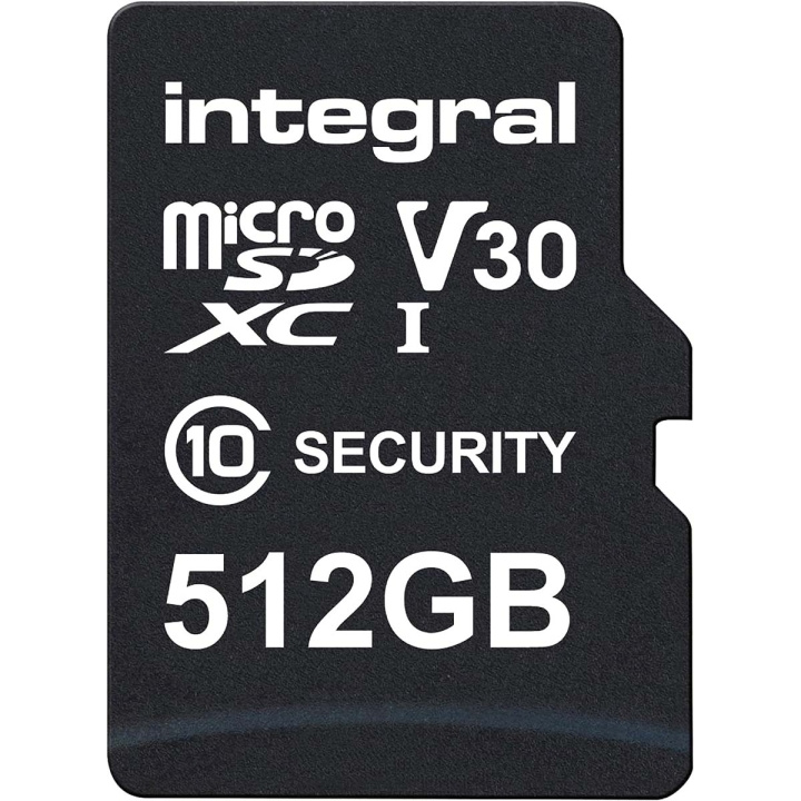 Integral 512 GB sikkerhet kamera microSD-kort for dashbordkameraer, hjemmekameraer, CCTV, kroppskameraer og droner i gruppen Elektronikk / Lagringsmedia / Minnekort / SD/SDHC/SDXC hos TP E-commerce Nordic AB (C47735)