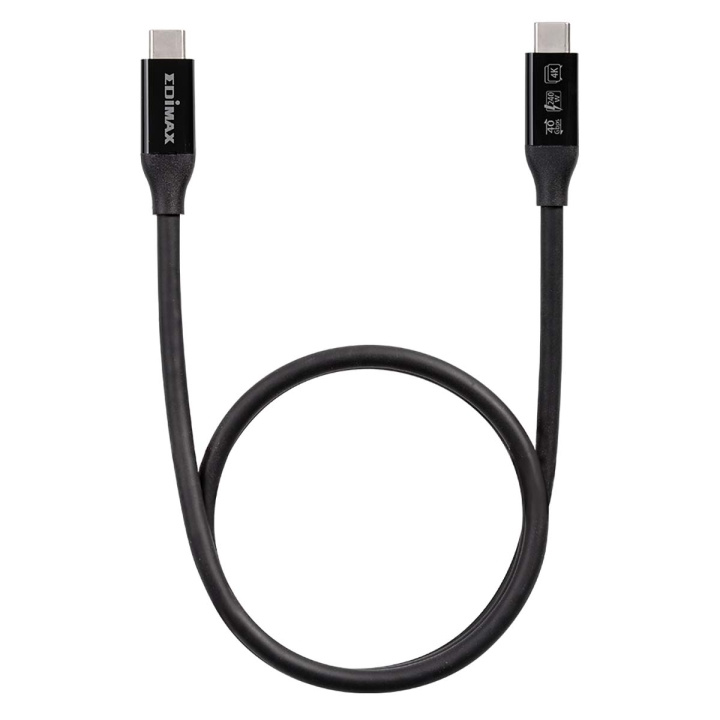 Edimax USB4/Thunderbolt3 Cable, 40G, o.5meter, Type C to Type C i gruppen SMARTTELEFON & NETTBRETT / Ladere og Kabler / Kabler / Kabler type C hos TP E-commerce Nordic AB (C47776)