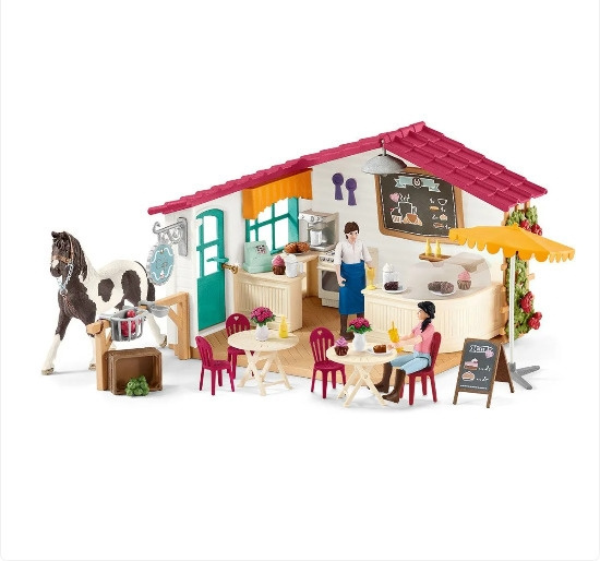 Schleich Horse Club 42592 Rytterkafé i gruppen LEKER, BARN OG BABY / Leker / Leksaker hos TP E-commerce Nordic AB (C47833)