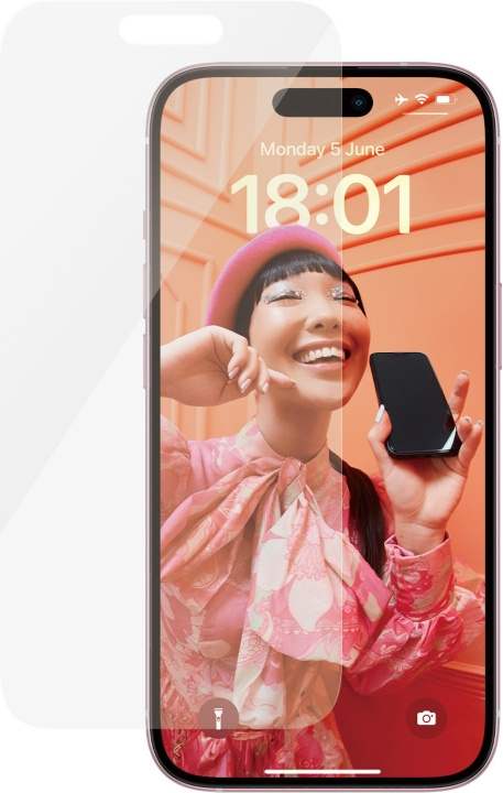 PanzerGlass skjermbeskytter, iPhone 15 i gruppen SMARTTELEFON & NETTBRETT / Mobilbeskyttelse / Apple / iPhone 15 hos TP E-commerce Nordic AB (C47960)