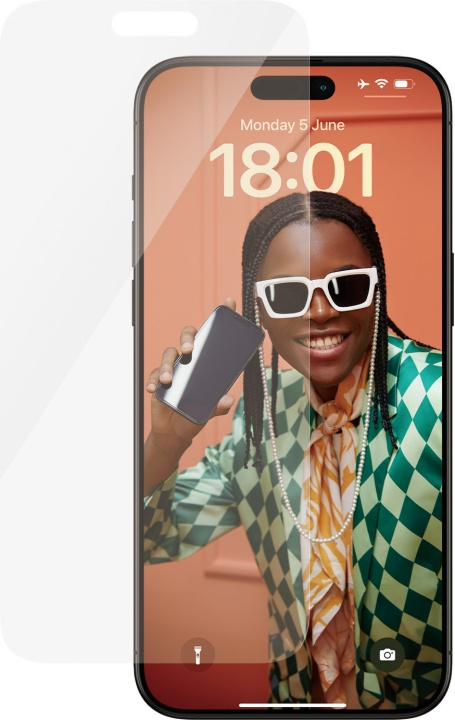 PanzerGlass-skjermbeskytter, iPhone 15 Pro Max i gruppen SMARTTELEFON & NETTBRETT / Mobilbeskyttelse / Apple / iPhone 15 hos TP E-commerce Nordic AB (C47963)