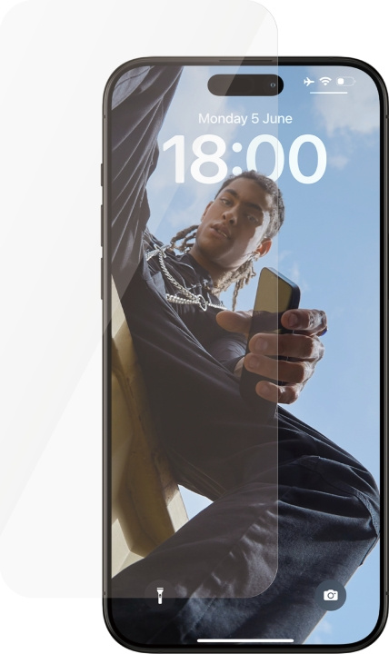 PanzerGlass SAFE. by PanzerGlass Ultra Wide Fit - skärmskydd, iPhone 15 Pro Max i gruppen SMARTTELEFON & NETTBRETT / Mobilbeskyttelse / Apple / iPhone 15 hos TP E-commerce Nordic AB (C47971)