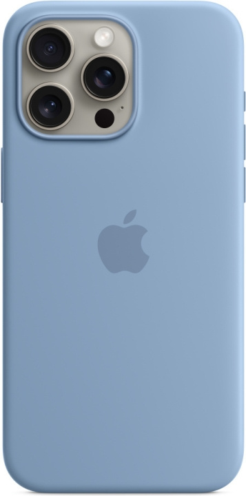 Apple iPhone 15 Pro Max silikonfodral med MagSafe, vinterblå i gruppen SMARTTELEFON & NETTBRETT / Mobilbeskyttelse / Apple / iPhone 15 hos TP E-commerce Nordic AB (C47976)
