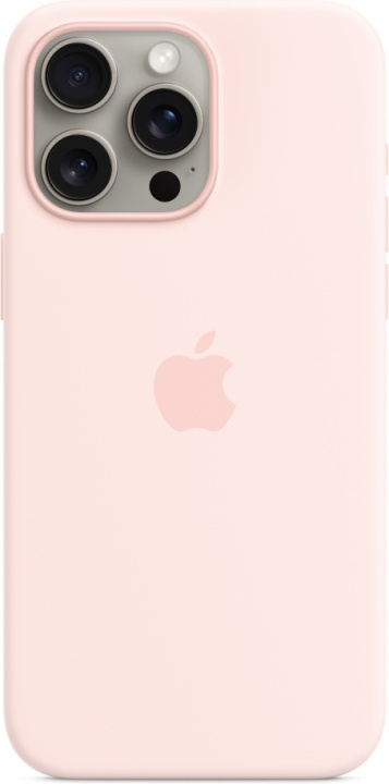 Apple iPhone 15 Pro Max silikonfodral med MagSafe, rosa i gruppen SMARTTELEFON & NETTBRETT / Mobilbeskyttelse / Apple / iPhone 15 hos TP E-commerce Nordic AB (C47978)