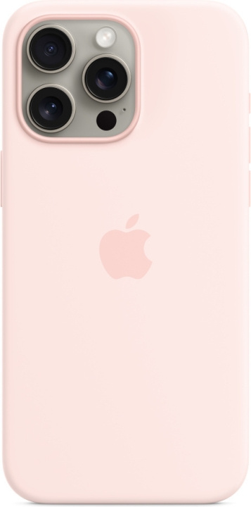 Apple iPhone 15 Pro Max silikonetui med MagSafe, rosa i gruppen SMARTTELEFON & NETTBRETT / Mobilbeskyttelse / Apple / iPhone 15 hos TP E-commerce Nordic AB (C47978)