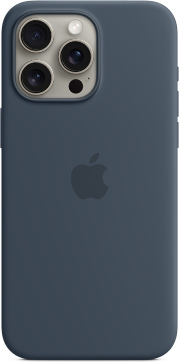 Apple iPhone 15 Pro Max silikonfodral med MagSafe, Blå i gruppen SMARTTELEFON & NETTBRETT / Mobilbeskyttelse / Apple / iPhone 15 hos TP E-commerce Nordic AB (C47979)