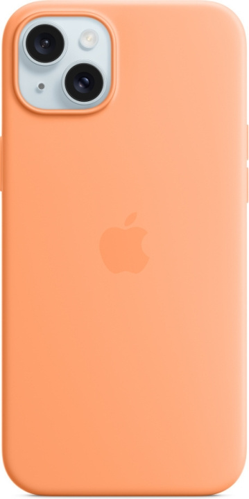 Apple iPhone 15 Plus silikonfodral med MagSafe, sorbet orange i gruppen SMARTTELEFON & NETTBRETT / Mobilbeskyttelse / Apple / iPhone 15 hos TP E-commerce Nordic AB (C48002)