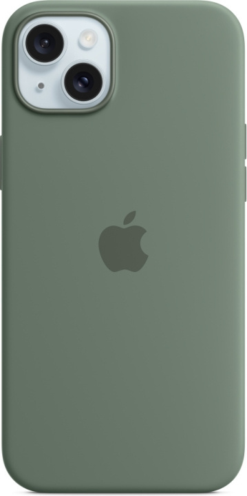 Apple iPhone 15 Plus silikonfodral med MagSafe, cypressgrönt i gruppen SMARTTELEFON & NETTBRETT / Mobilbeskyttelse / Apple / iPhone 15 hos TP E-commerce Nordic AB (C48003)