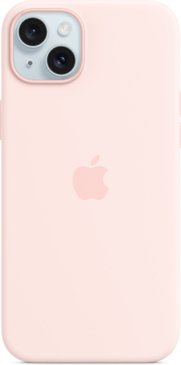 Apple iPhone 15 Plus silikonetui med MagSafe, rosa i gruppen SMARTTELEFON & NETTBRETT / Mobilbeskyttelse / Apple / iPhone 15 hos TP E-commerce Nordic AB (C48006)