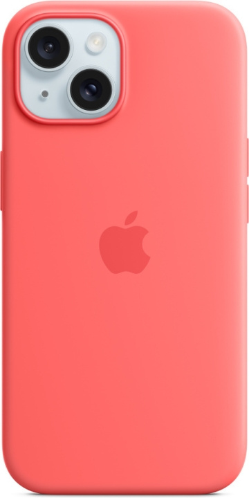 Apple iPhone 15 silikonfodral med MagSafe, guava rosa i gruppen SMARTTELEFON & NETTBRETT / Mobilbeskyttelse / Apple / iPhone 15 hos TP E-commerce Nordic AB (C48010)