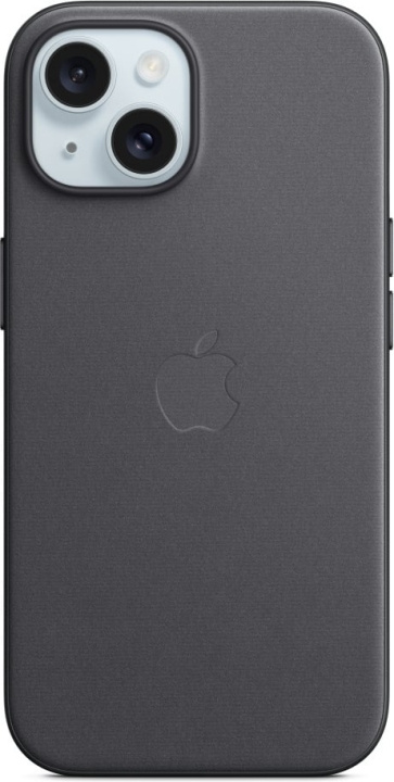 Apple iPhone 15 FineWoven fodral med MagSafe, svart i gruppen SMARTTELEFON & NETTBRETT / Mobilbeskyttelse / Apple / iPhone 15 hos TP E-commerce Nordic AB (C48022)