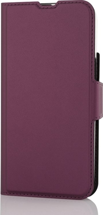 Wave BookCase - beskyttelsesveske, MagSafe-kompatibel, iPhone 15, smoky sangria i gruppen SMARTTELEFON & NETTBRETT / Mobilbeskyttelse / Apple / iPhone 15 hos TP E-commerce Nordic AB (C48031)