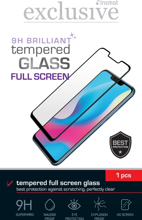 Insmat Full Screen -skyddsglas, iPhone 15 Pro Max, svart. i gruppen SMARTTELEFON & NETTBRETT / Mobilbeskyttelse / Apple / iPhone 15 hos TP E-commerce Nordic AB (C48135)