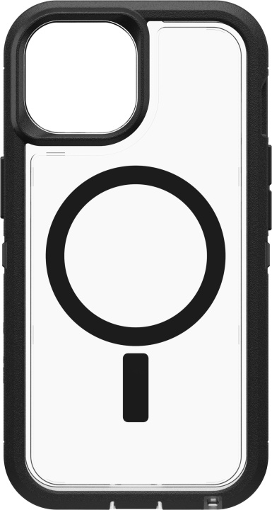 Otterbox Defender XT skyddsfodral, iPhone 15 / 14 / 13, svart / klar i gruppen SMARTTELEFON & NETTBRETT / Mobilbeskyttelse / Apple / iPhone 15 hos TP E-commerce Nordic AB (C48140)