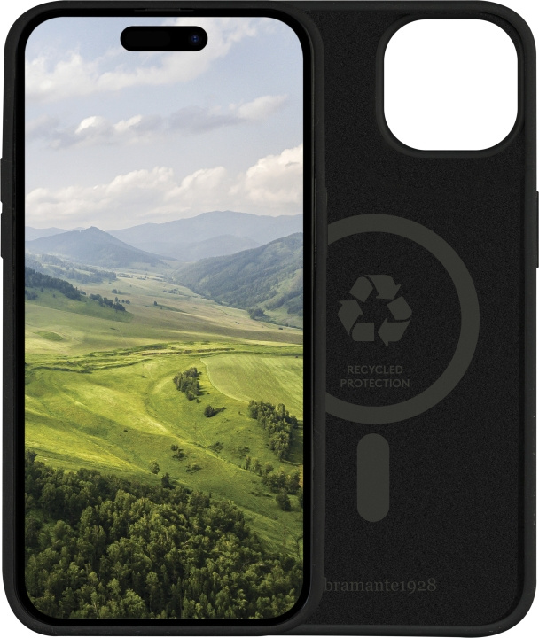 Dbramante1928 Monaco beskyttelsesveske, iPhone 15, Night Black i gruppen SMARTTELEFON & NETTBRETT / Mobilbeskyttelse / Apple / iPhone 15 hos TP E-commerce Nordic AB (C48167)