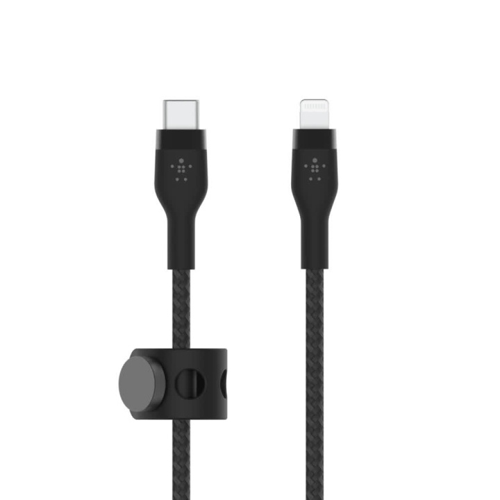 Belkin BOOST CHARGE USB-C to LTG Braided Silicon, 3m, Black i gruppen SMARTTELEFON & NETTBRETT / Ladere og Kabler / Kabler / Kabler Lightning hos TP E-commerce Nordic AB (C48191)