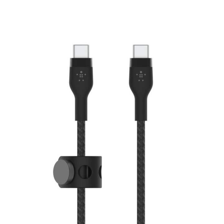 Belkin BOOST CHARGE USB-C to USB-C 2.0 Braided Silicon, 1m, Black i gruppen Datautstyr / Kabler og adaptere / USB / USB-C hos TP E-commerce Nordic AB (C48193)