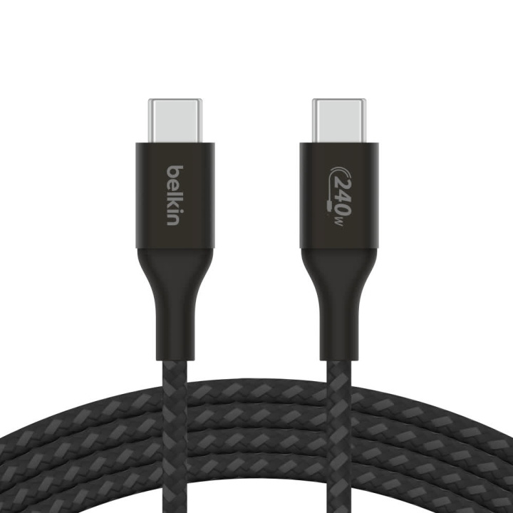 Belkin BOOST CHARGE 240W USB-C til USB-C-kabel, 2 m, svart i gruppen Datautstyr / Kabler og adaptere / USB / USB-C hos TP E-commerce Nordic AB (C48208)